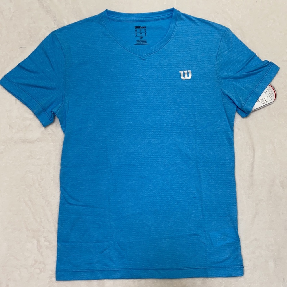 men’s wilson tennis athletic t shirt